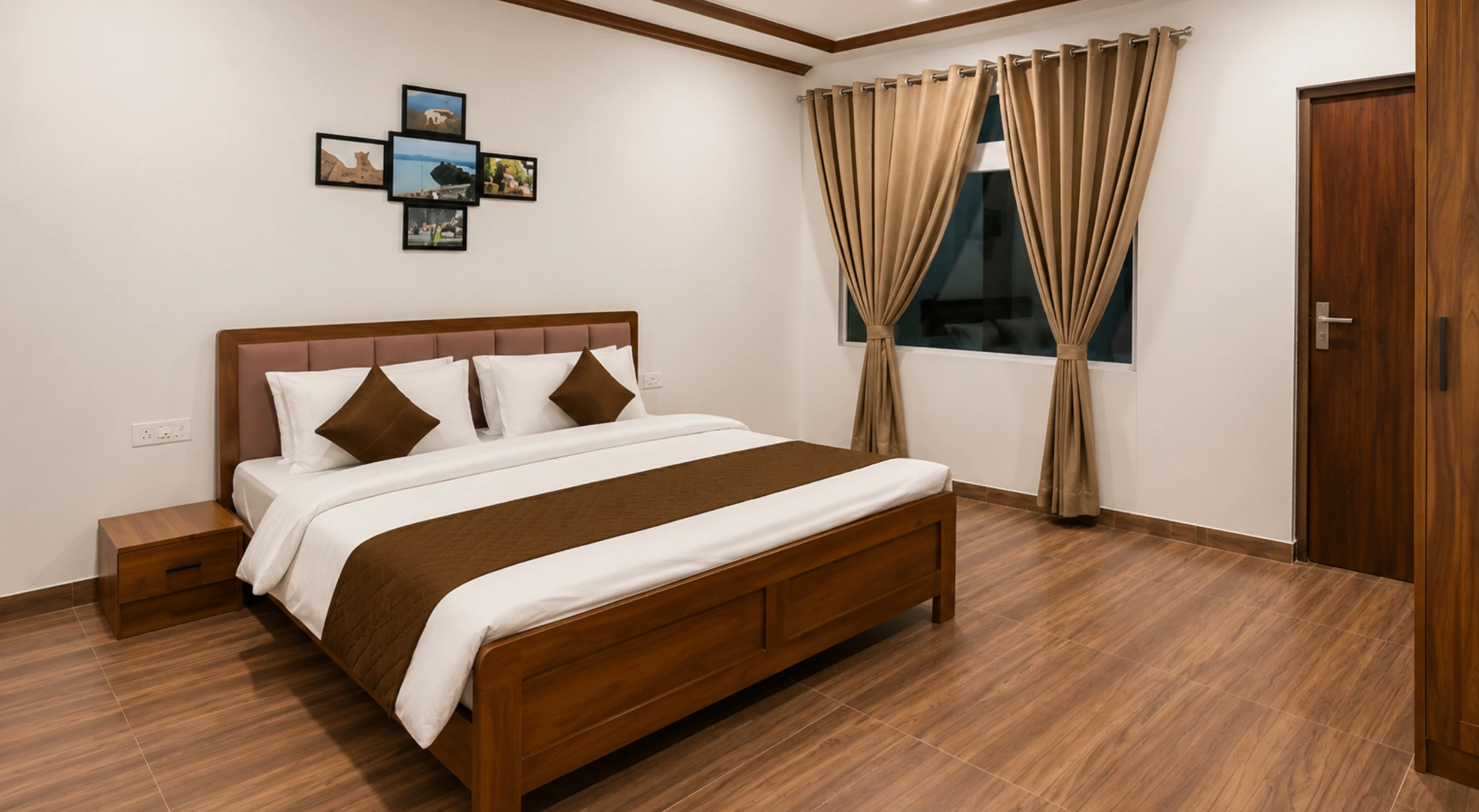 Double Room with Mountain View - Bedroom